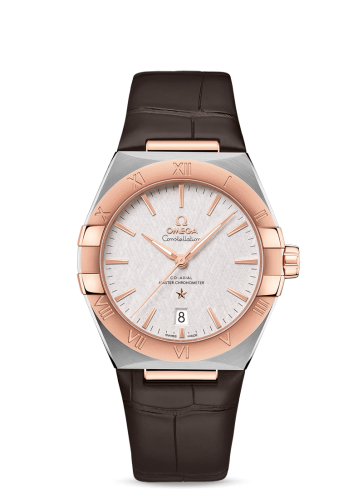 Omega Constellation Master Chronometer 39 Stainless Steel / Sedna / Silver / Alligator